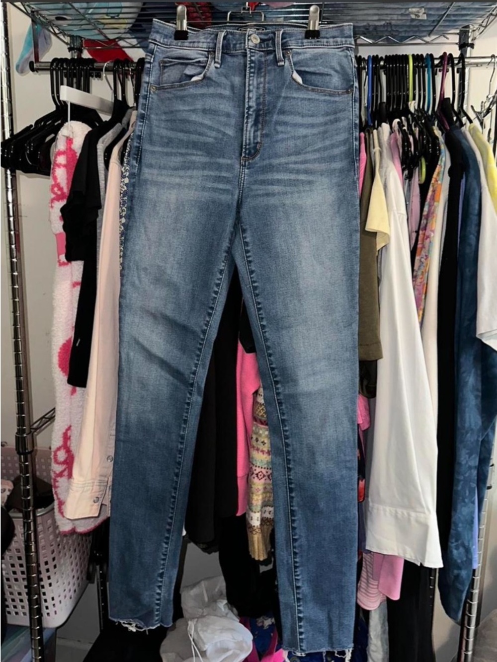 Abercrombie & Fitch Light Blue Skinny Jeans - High Rise